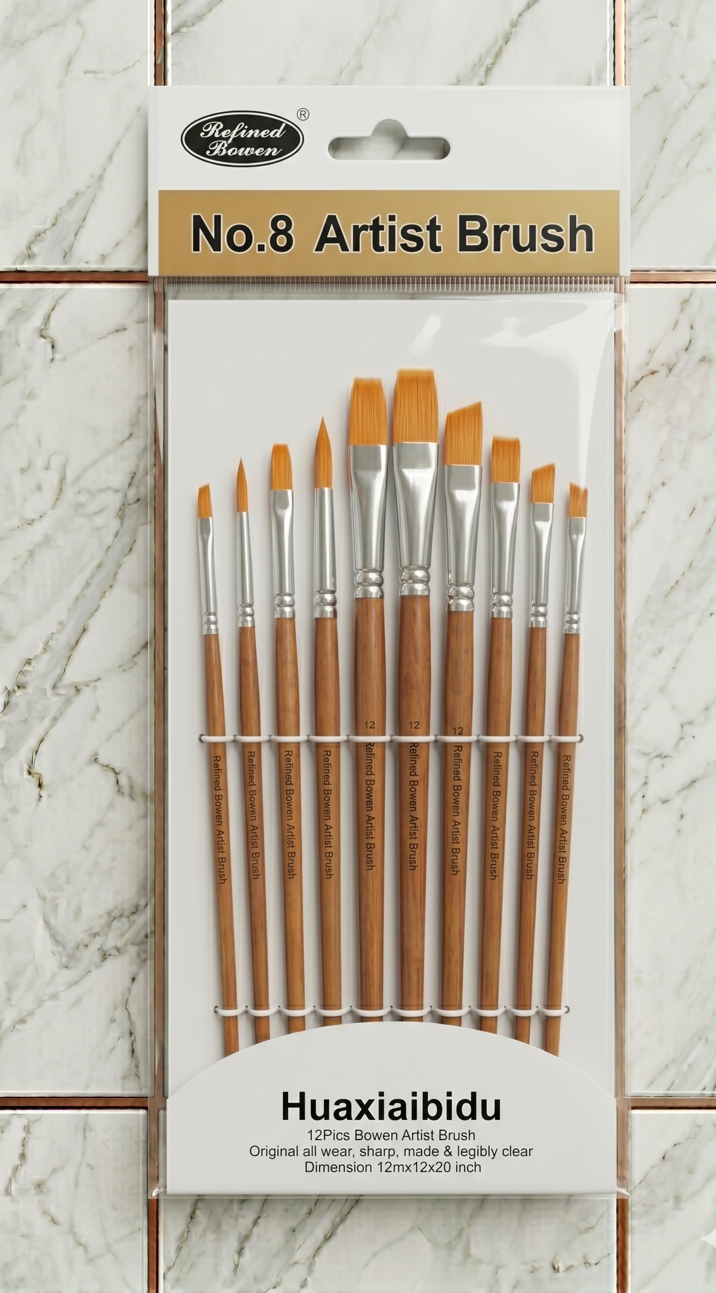 Refined 12 pcs bowen artsist brush