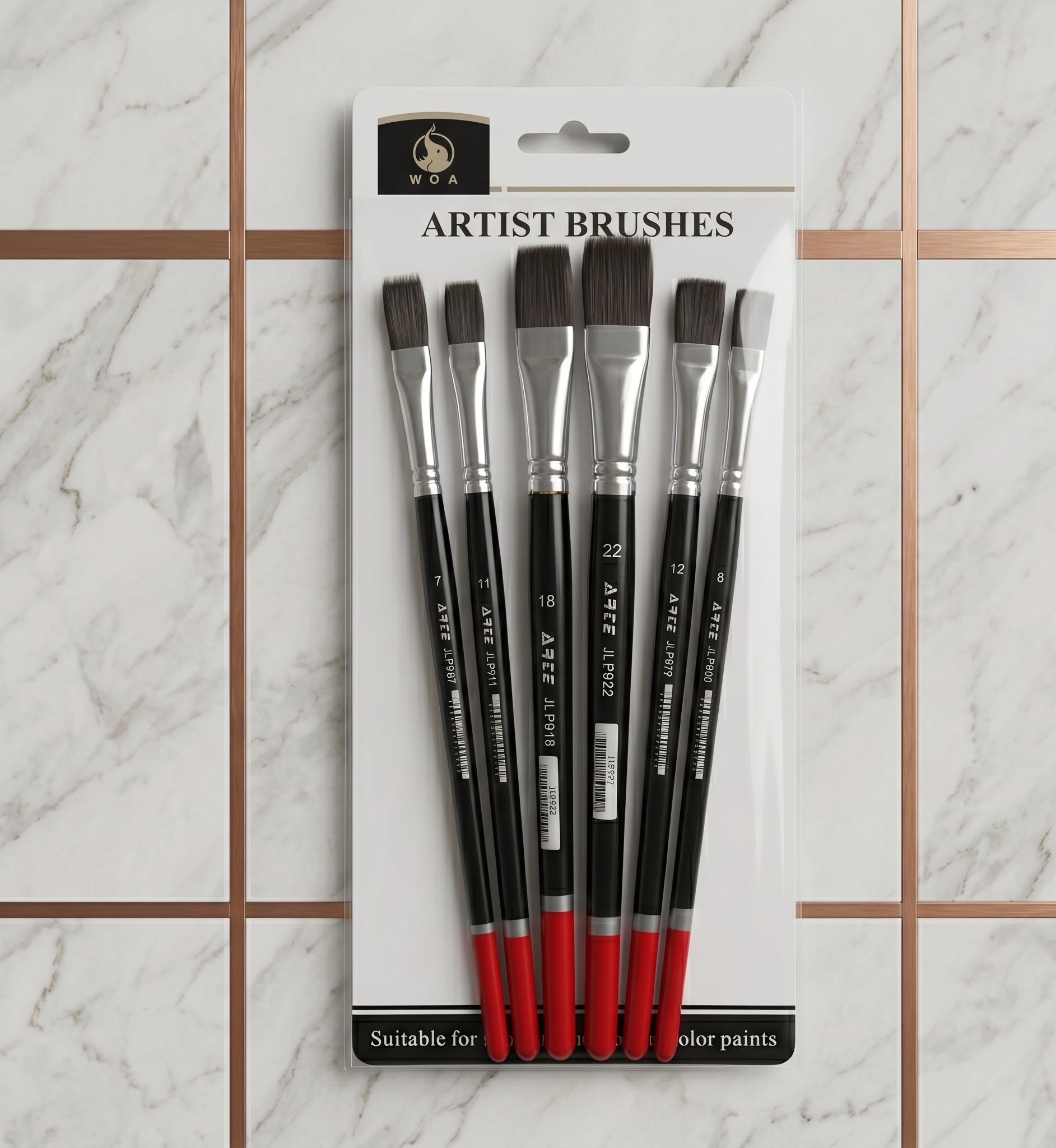 Woa 6 pcs set artsit brushes