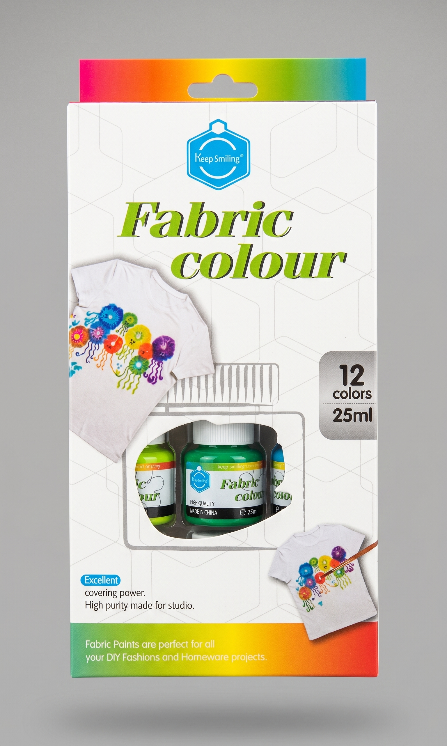 25ml 12  fabric color paint