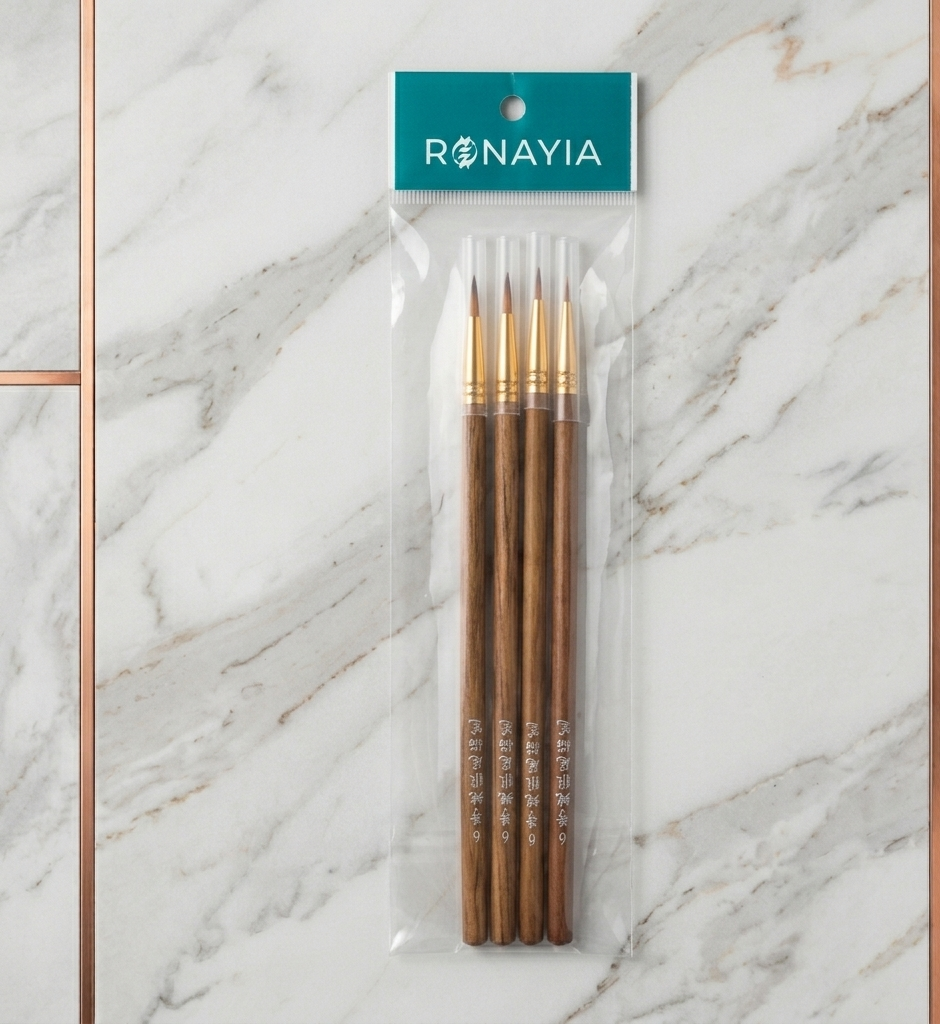 Ronayia 4pcs set artist painting brush