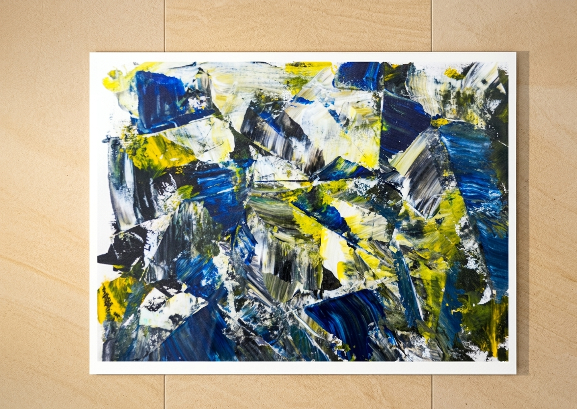 22.8 x 30.5cm acrylic on canvas painting
