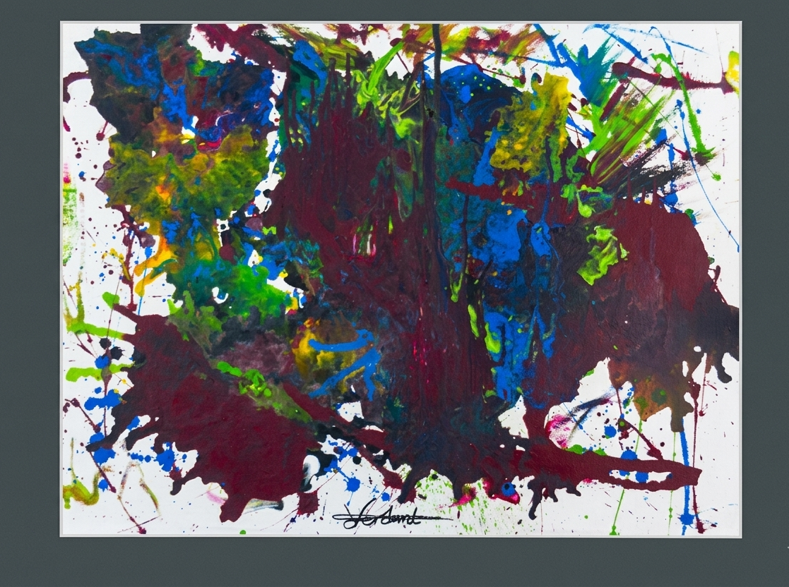 63.9 x 48cm acrylic on canvas painting