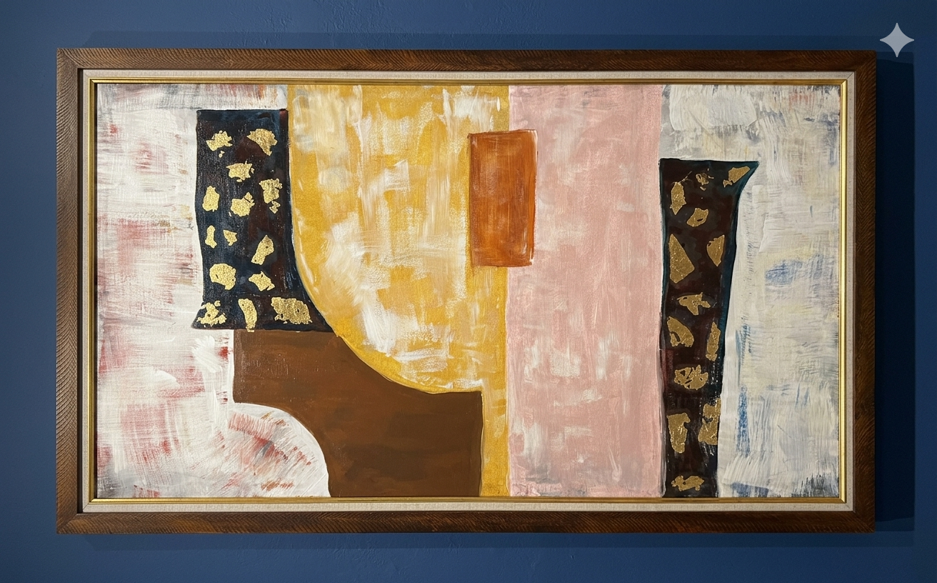 74.93cm x 135.89cm  wooden canvas frame