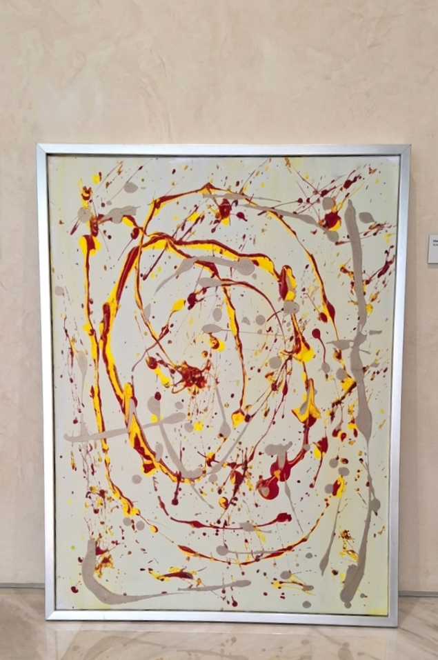Silver 59.69cm x 80.01cm floaten frame stretched canvas painting