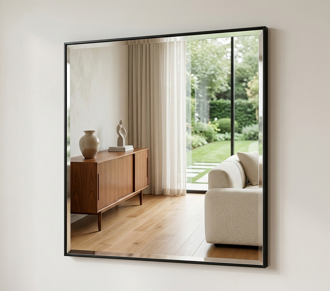 45.72 cm x75.72cm framed 3mm interior decor mirror