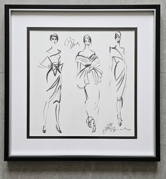48.26 x 48.26cm Thin black wooden matted print interior decor frame