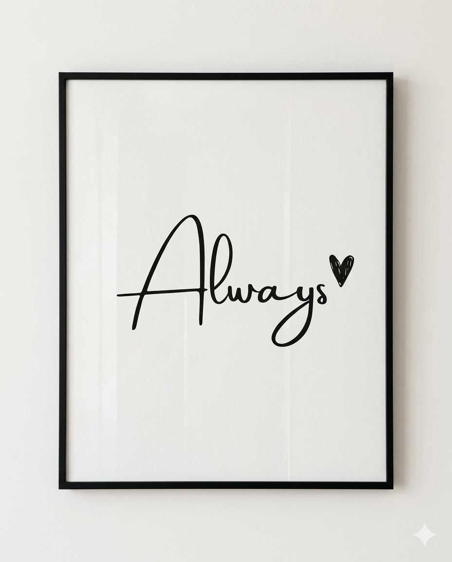 Interior decor framed abstract print and  perspex