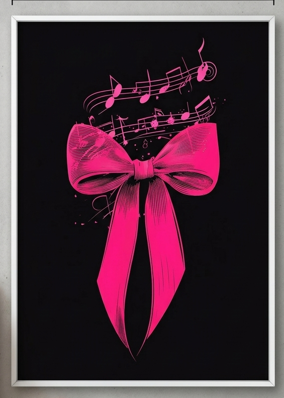 Interior decor framed abstract print and perspex