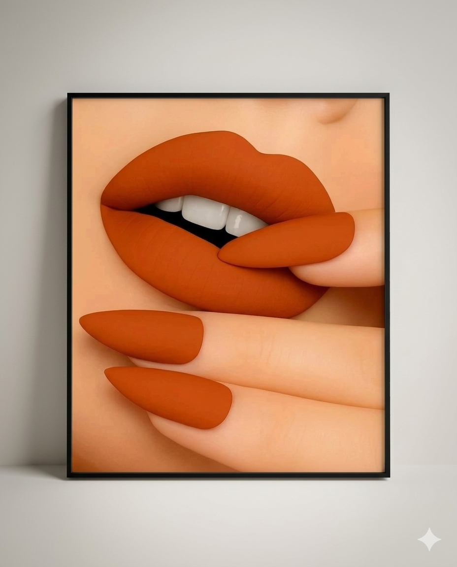 Interior decor framed abstract print with perspex