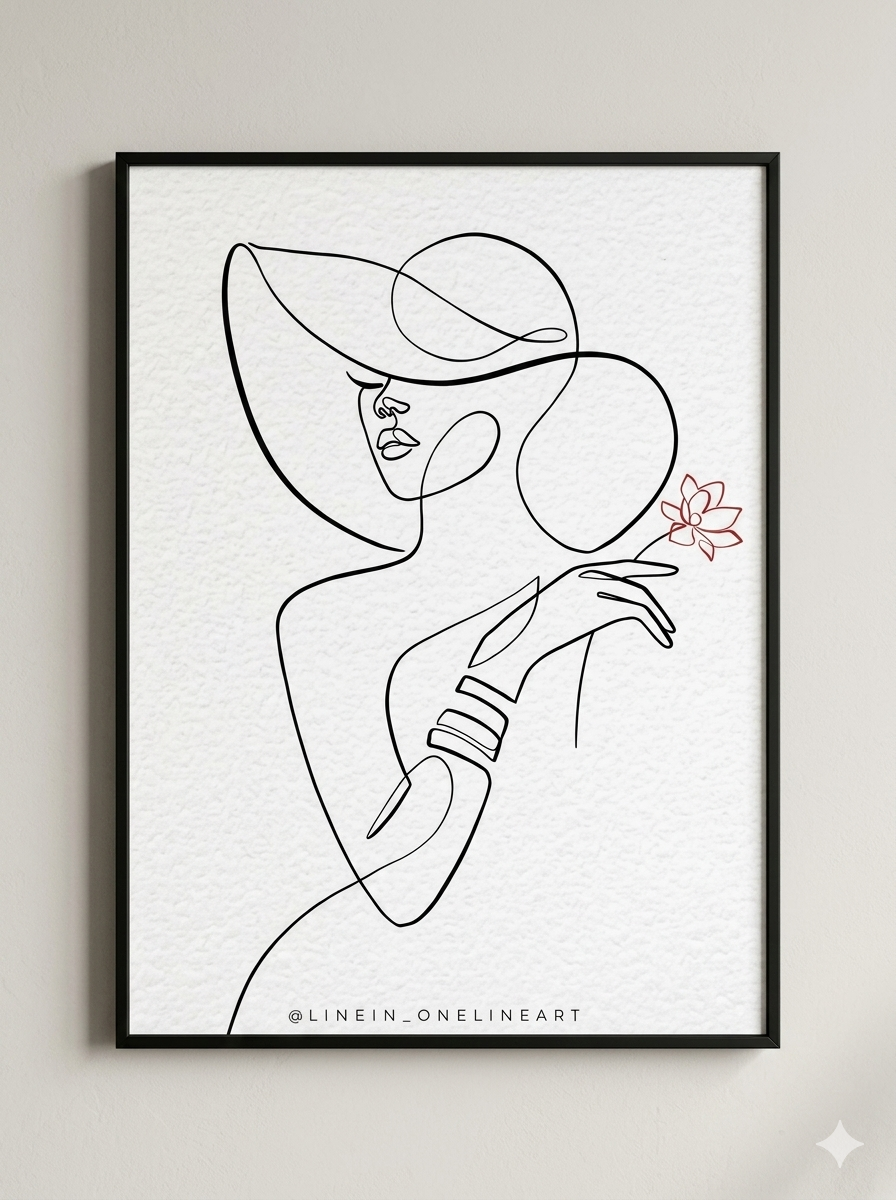Framed interior decor glossy finished print