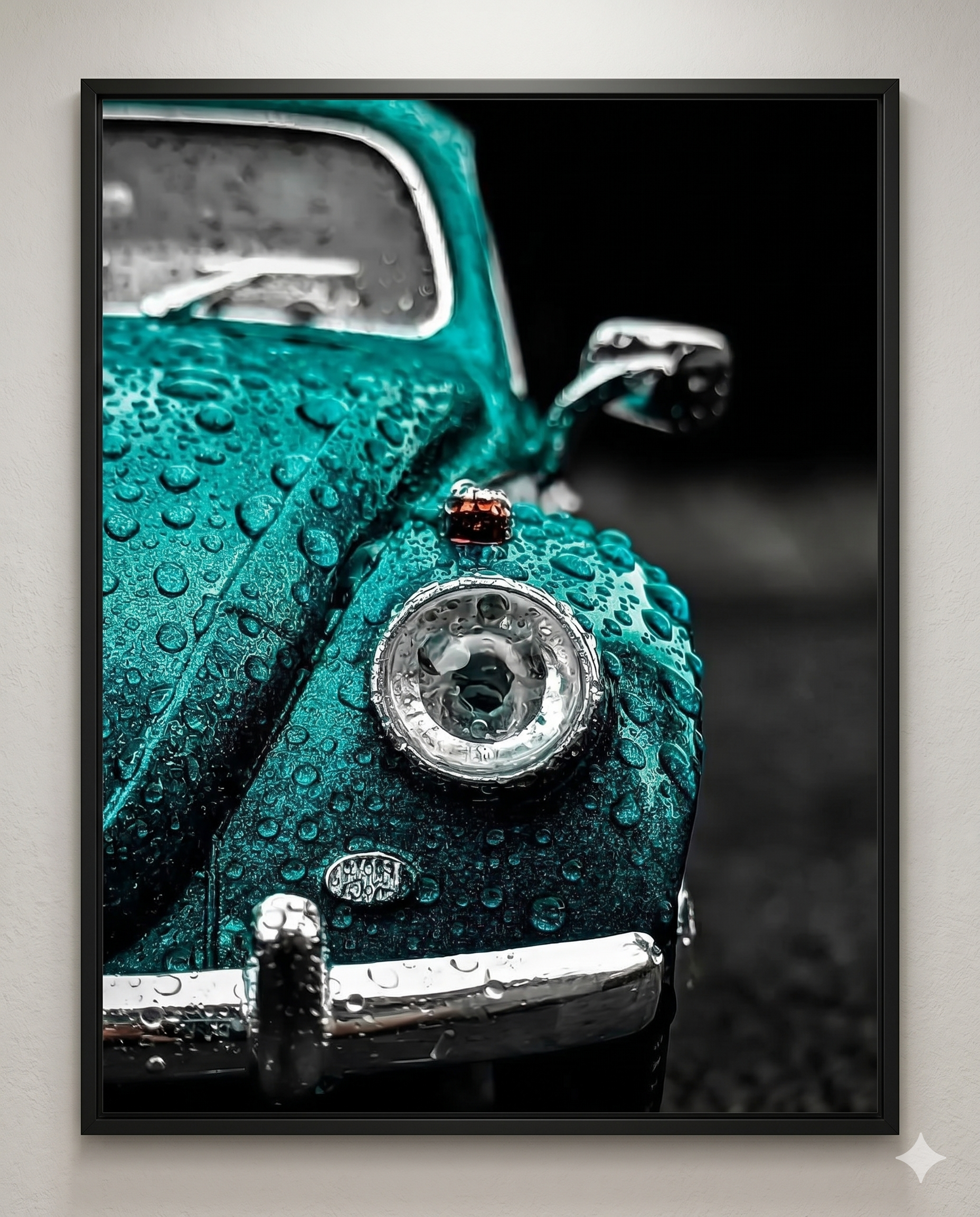 Framed interior decor glossy finished print
