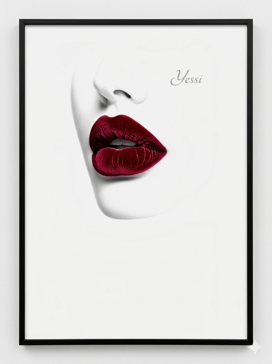 Framed interior decor glossy finished print