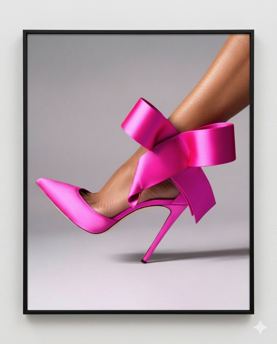 Framed interior decor glossy finished print