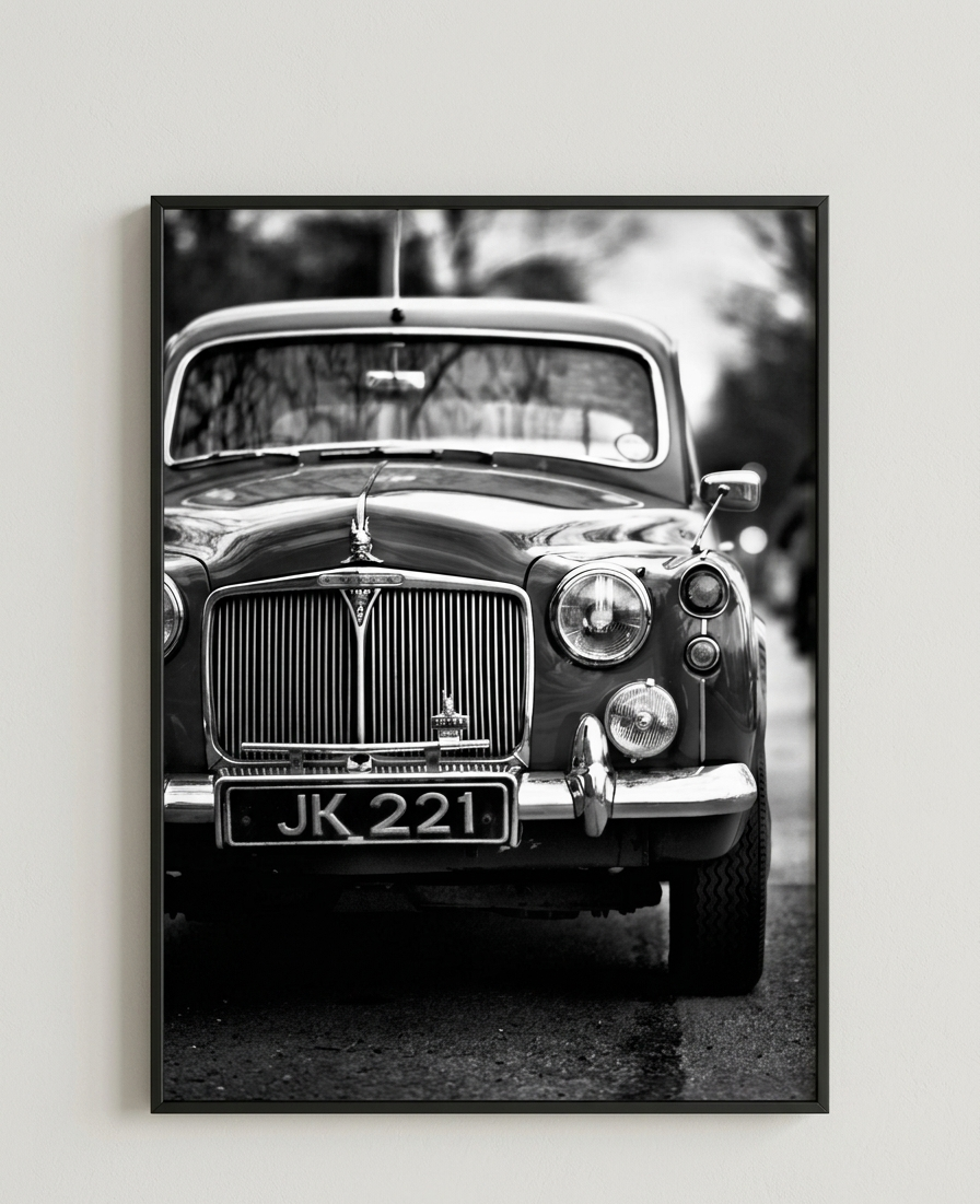 Interior decor framed abstract print