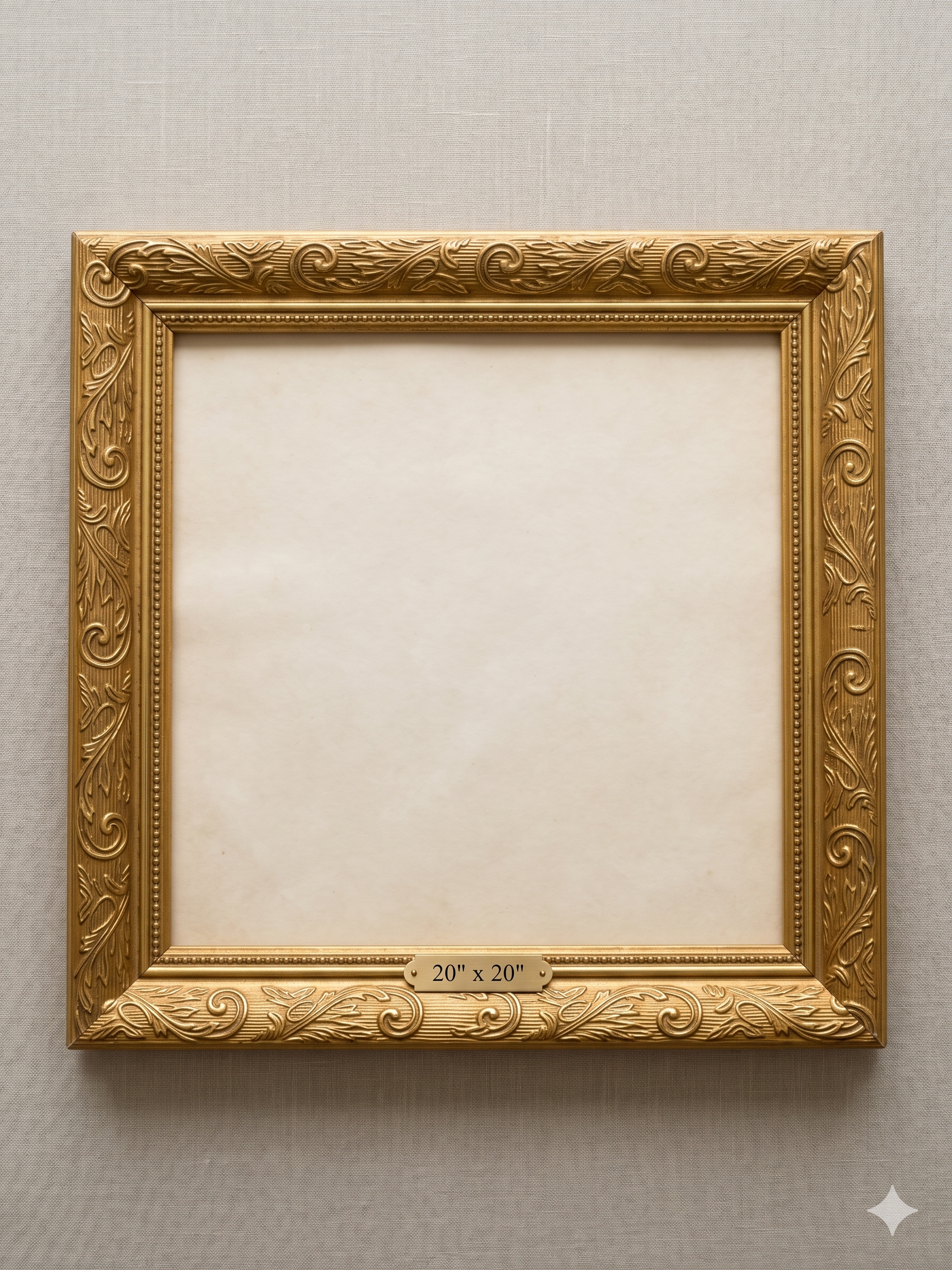 Golden Vintage wooden Frame