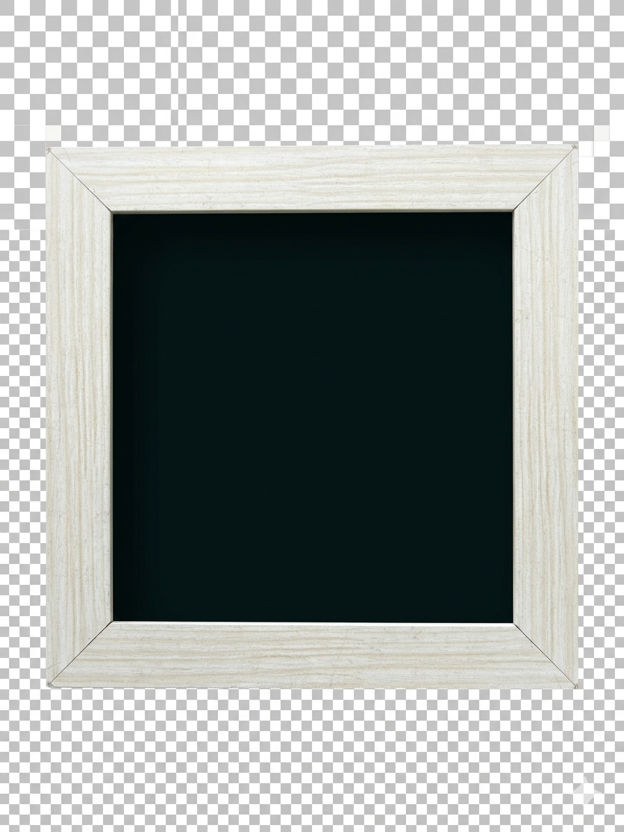 Whitewashed Wood / Gray Wooden Frame