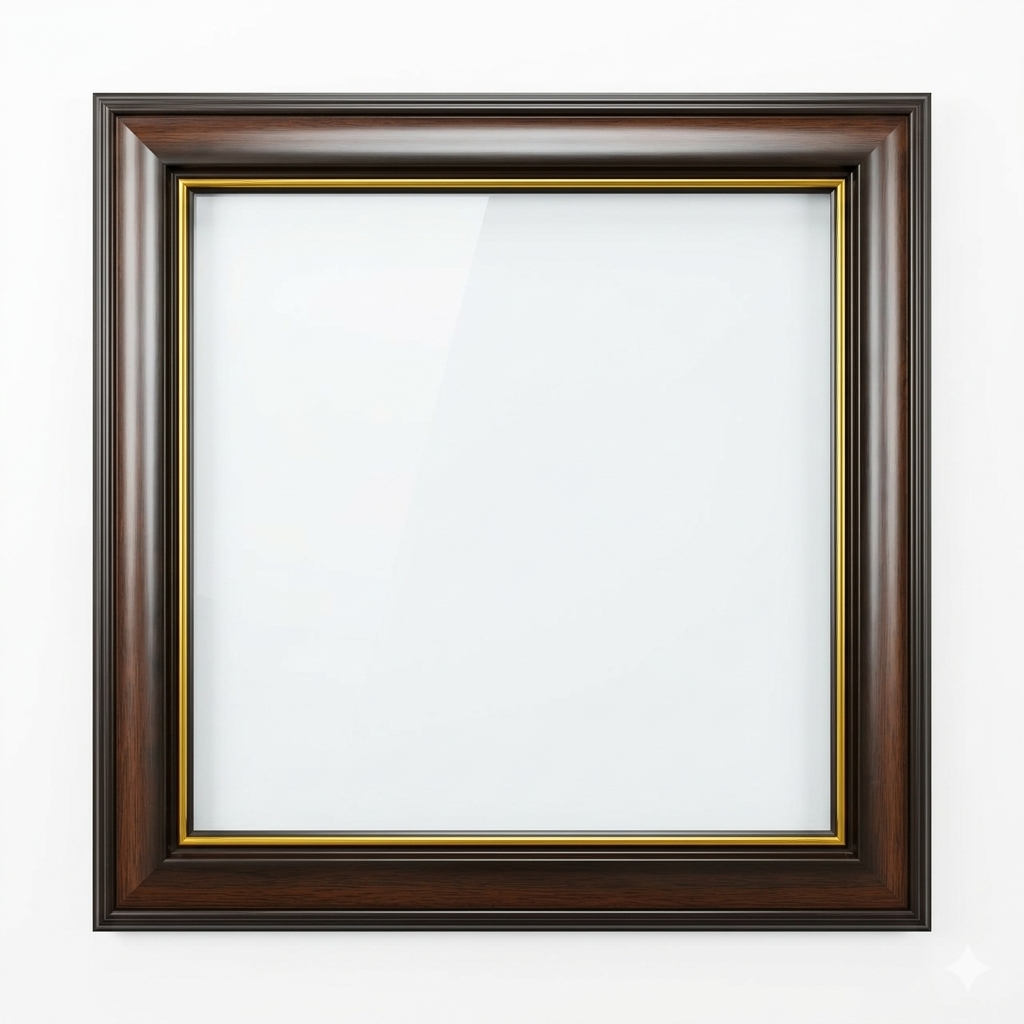 Dark Walnut Brown / Gold Fibre frame