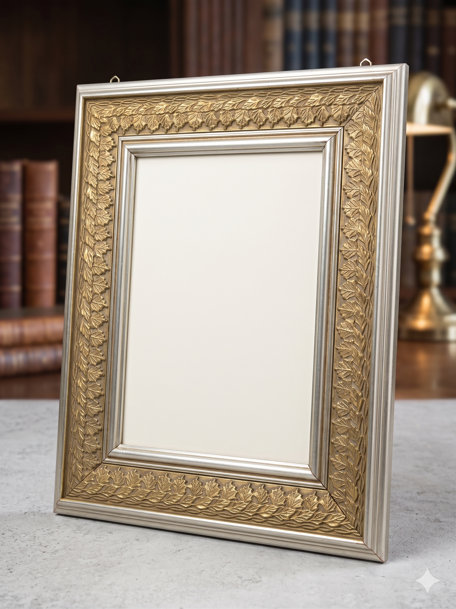Champagne Platinum / Gold Wooden  Frame