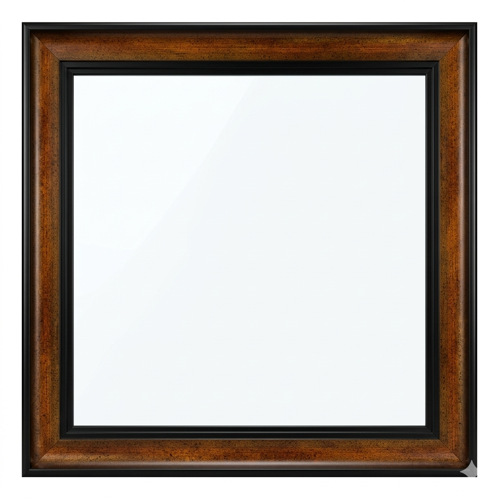 Antique Walnut/Copper Fibre Frame