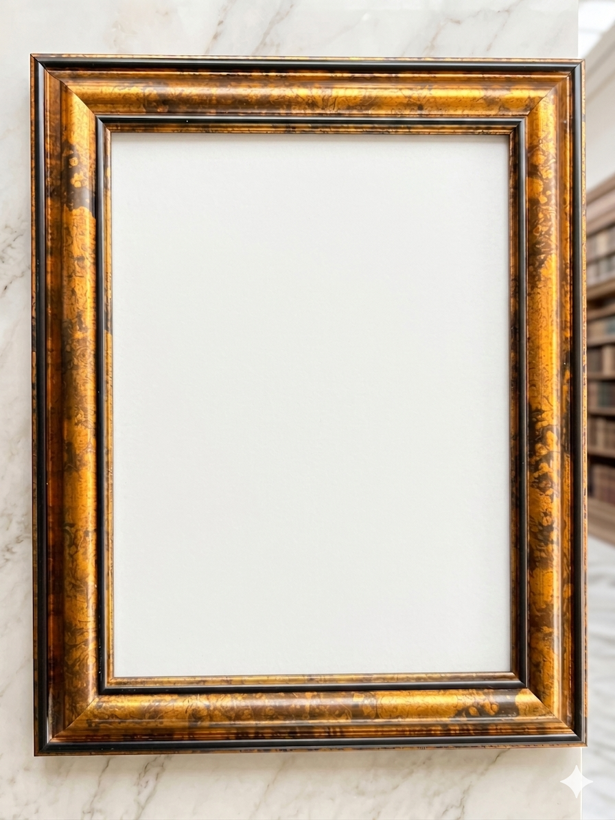 Marble Gold / Bronze Fibre Frame