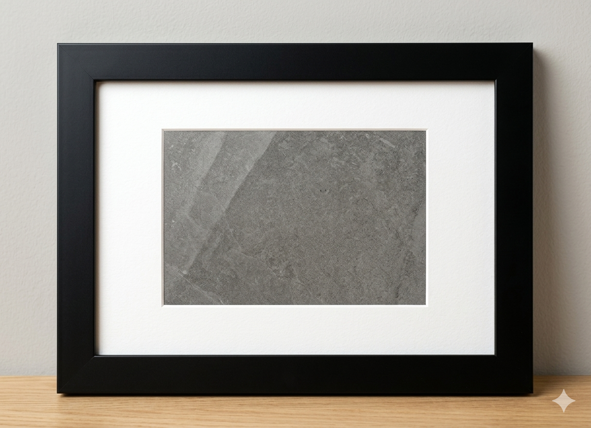 Glossy Black Fibre Frame