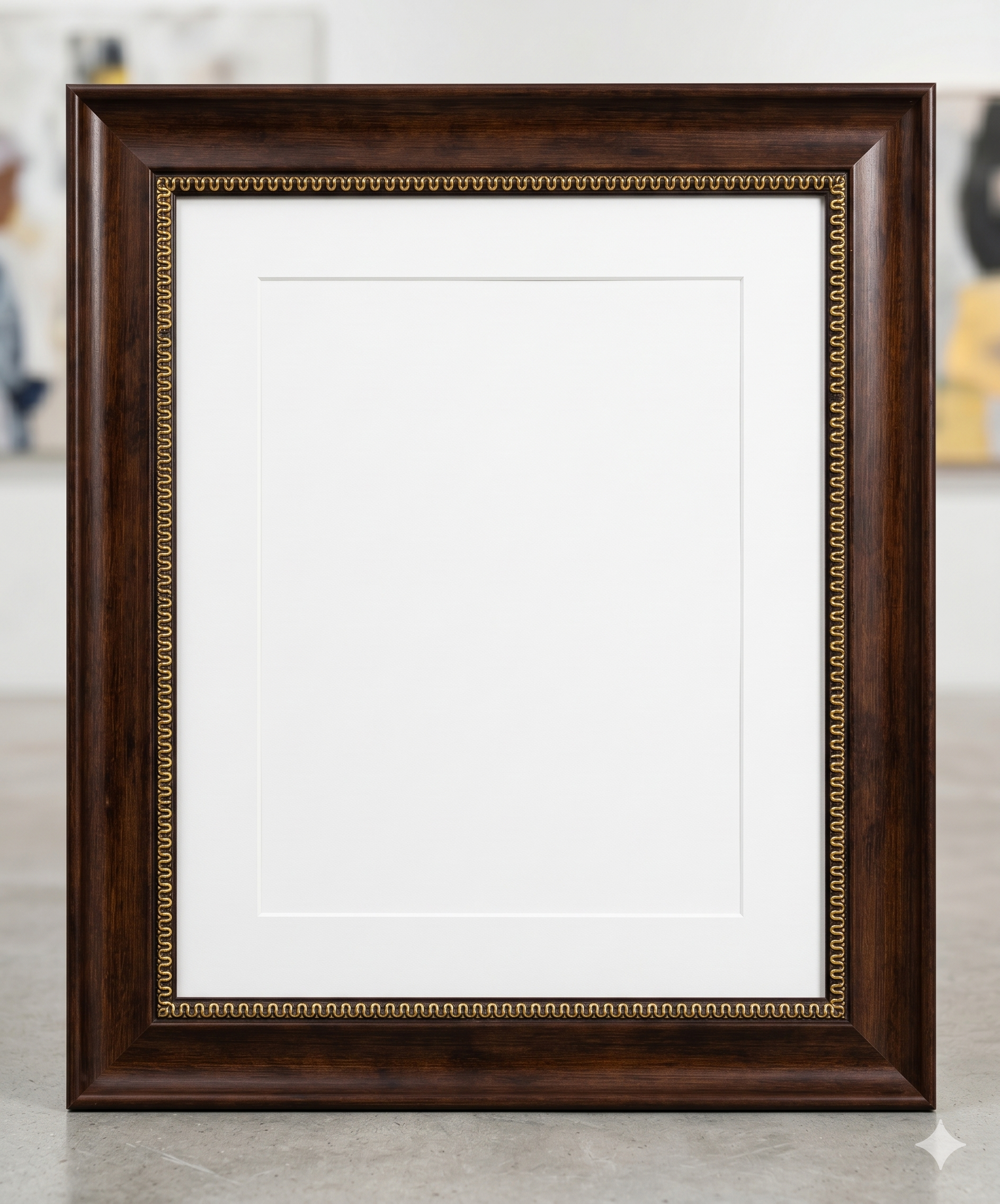 Dark Walnut / Gold Fibre Frame
