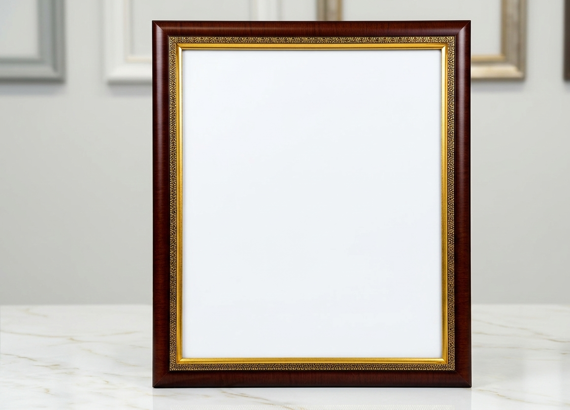 Polished Cherry / Gold Fibre Frame