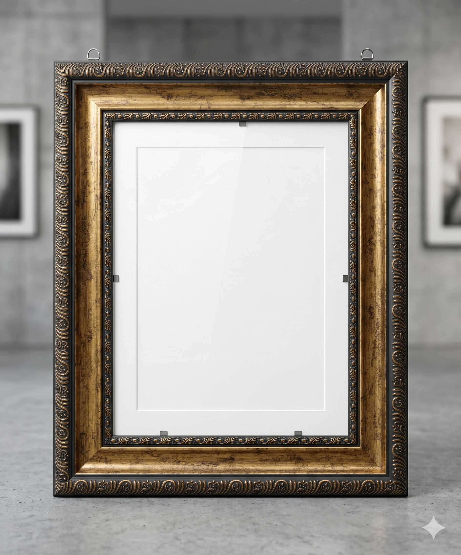 Antique Gold/ Black Fibre Frame