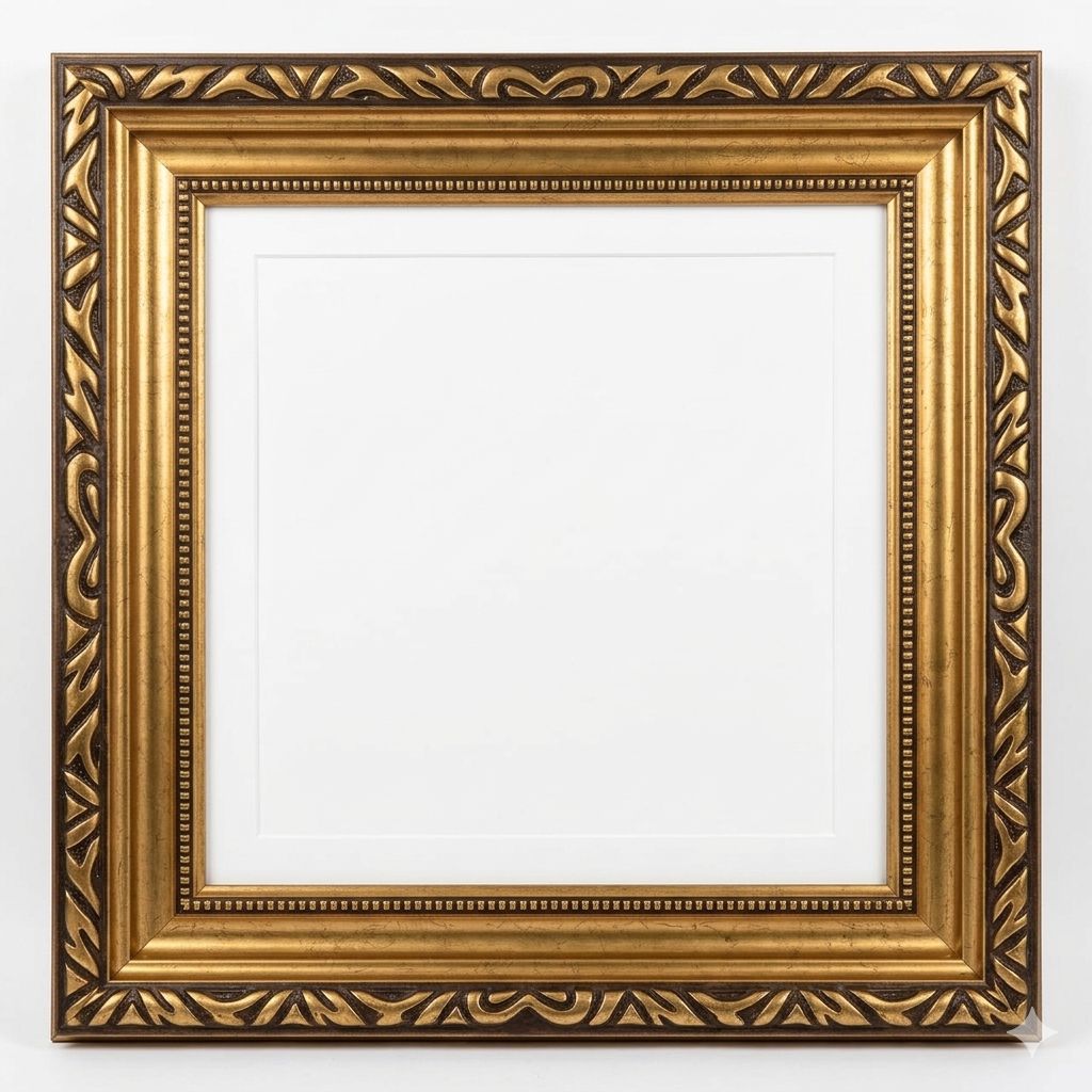Metallic Gold Fibre Frame