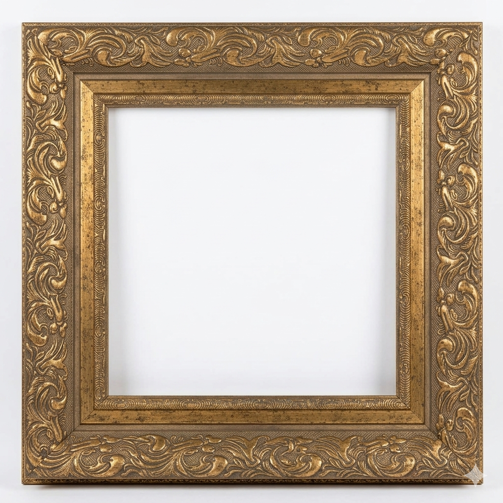 Antique Gold / Bronze Fibre Frame