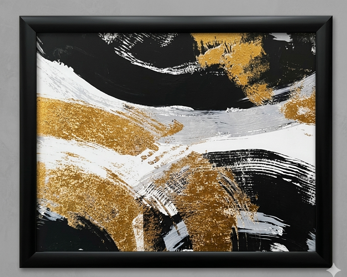 Glossy Satin Black Fibre Frame
