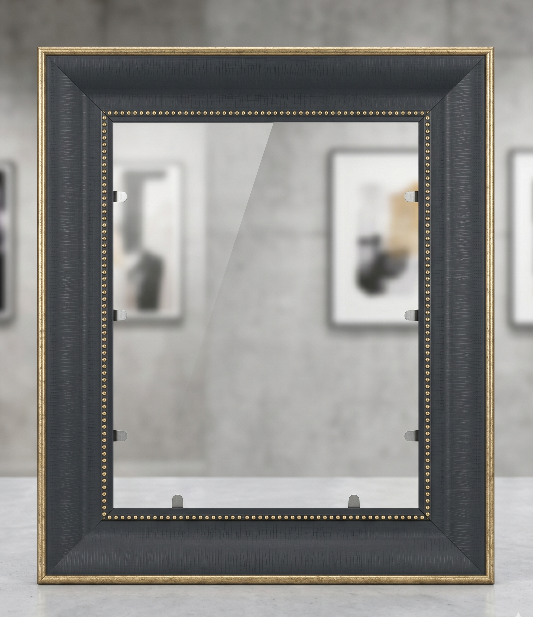 Matte Charcoal / Brushed Gold Fibre Frame
