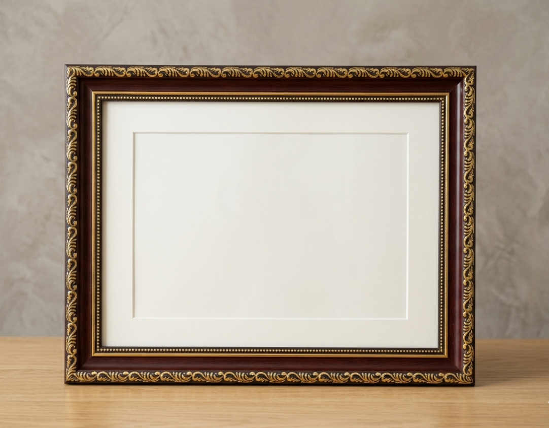 Dark Wood FIbre Frame