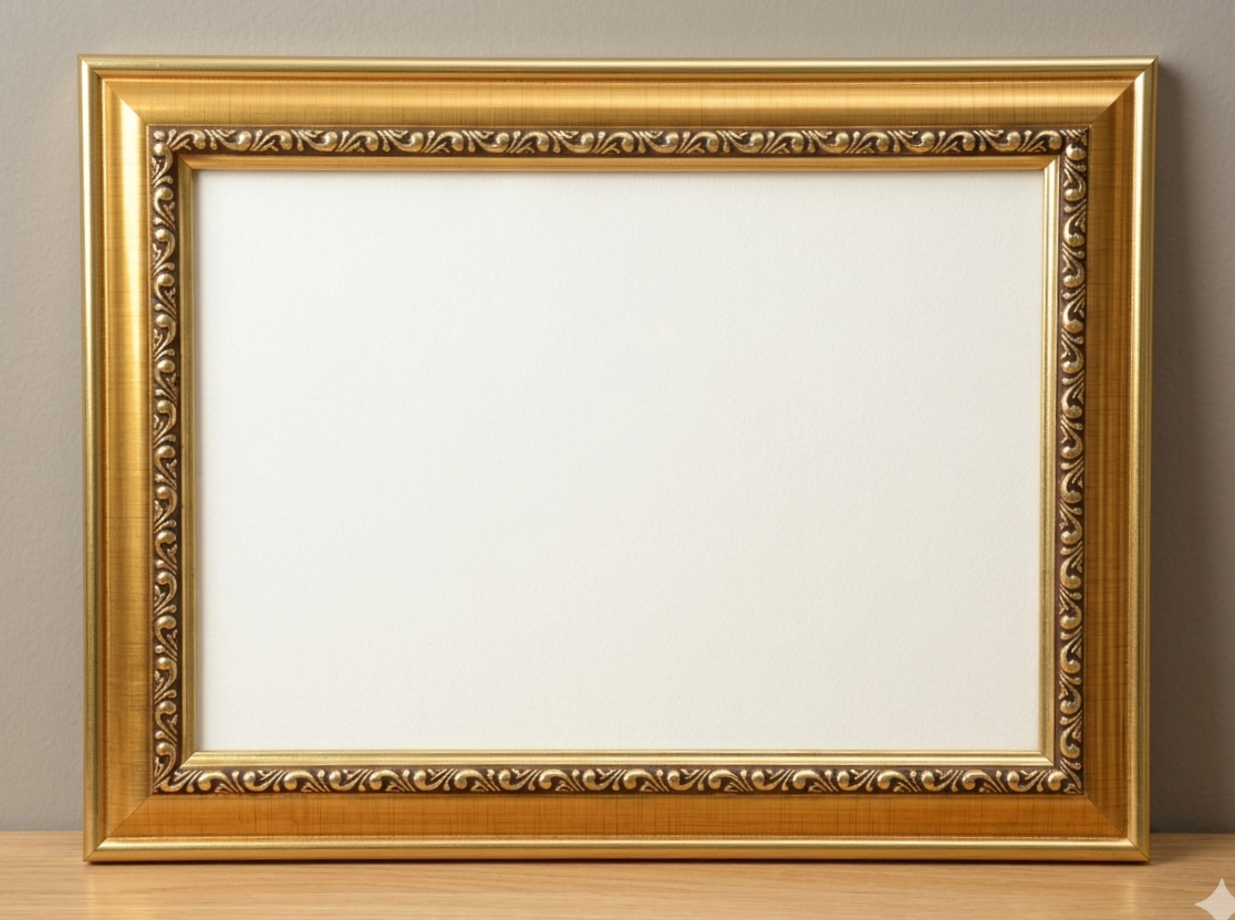 Smooth Gold Fibre Frame