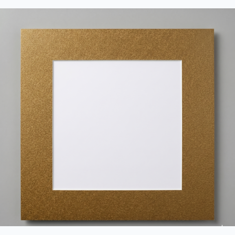 Gold picture frame matte
