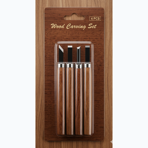 4pcs set wood carving tool