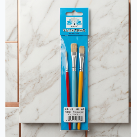 3 pcs set of painting brushes