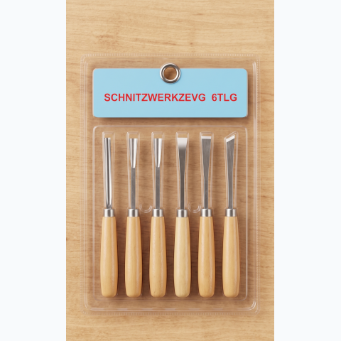 High quality Schnitzwerkzevg 6TLG Carving chisel
