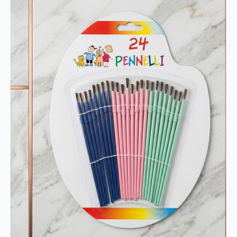 24 set coloured pennelli artist pencil
