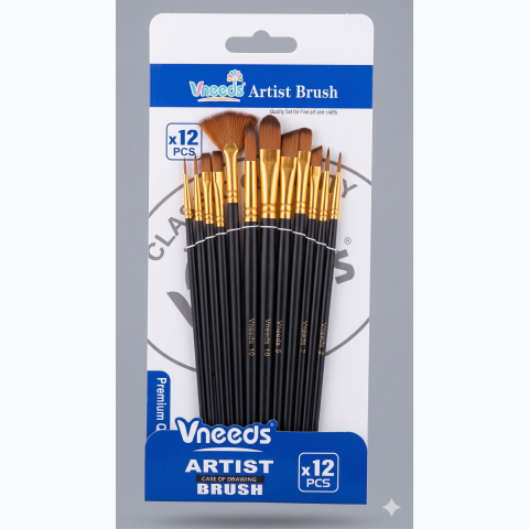 12 pcs vneeds artist brush