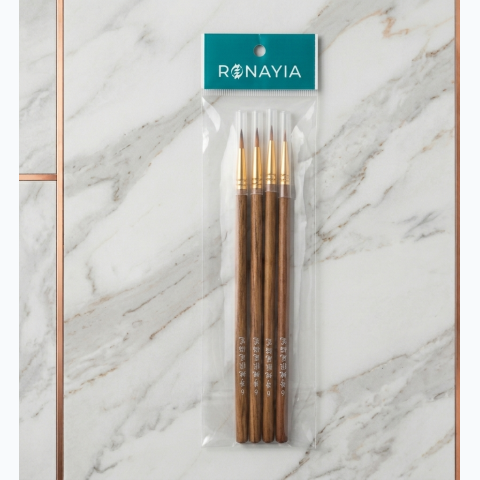Ronayia 4pcs set artist painting brush
