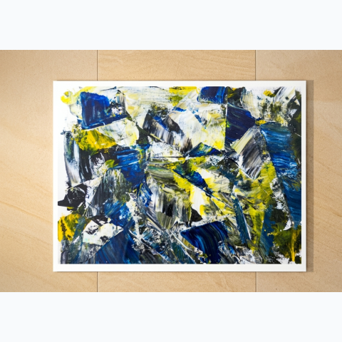 22.8 x 30.5cm acrylic on canvas painting