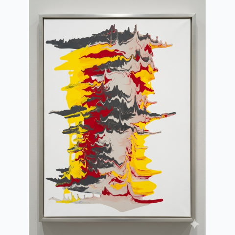 59.69cm x 80.01cm floaten framed canvas painting
