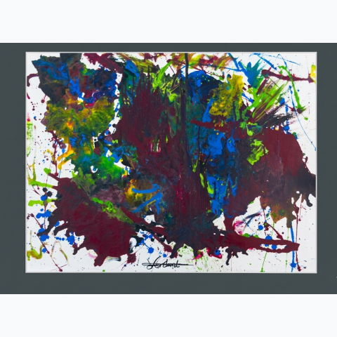 63.9 x 48cm acrylic on canvas painting