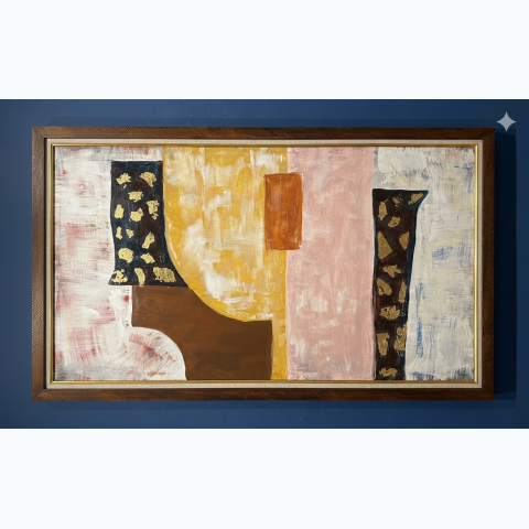 74.93cm x 135.89cm  wooden canvas frame