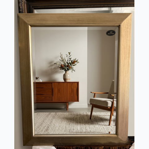 54.61cm x 69.85cm wooden framed interiror decor mirror