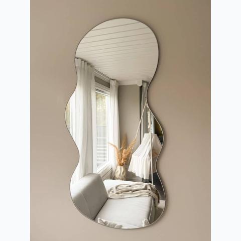 91.44cm x 121.92cm interior decor mirror with gold ring