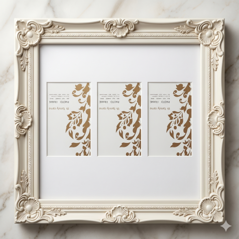 48.26cm X44.45 cm  matted 4 x 5mm matte each