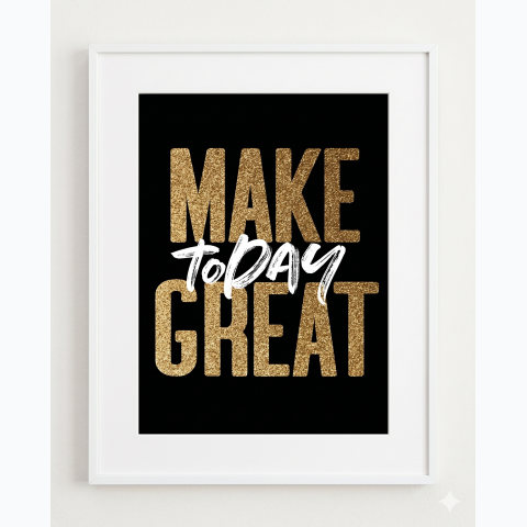 Wooden thin black interior decor frame with matte and perspex