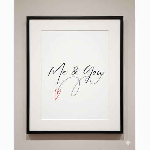 Wooden thin black interior decor frame with matte and perspex